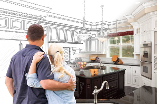 Custom kitchen cabinets installed in a Richmond home